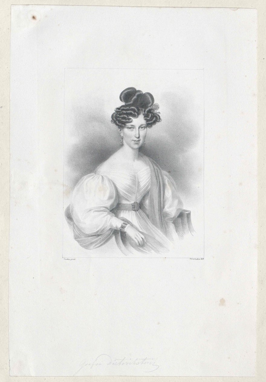 Gabriele grevinna Wratislaw von Mitrowitz av Artist Unknown