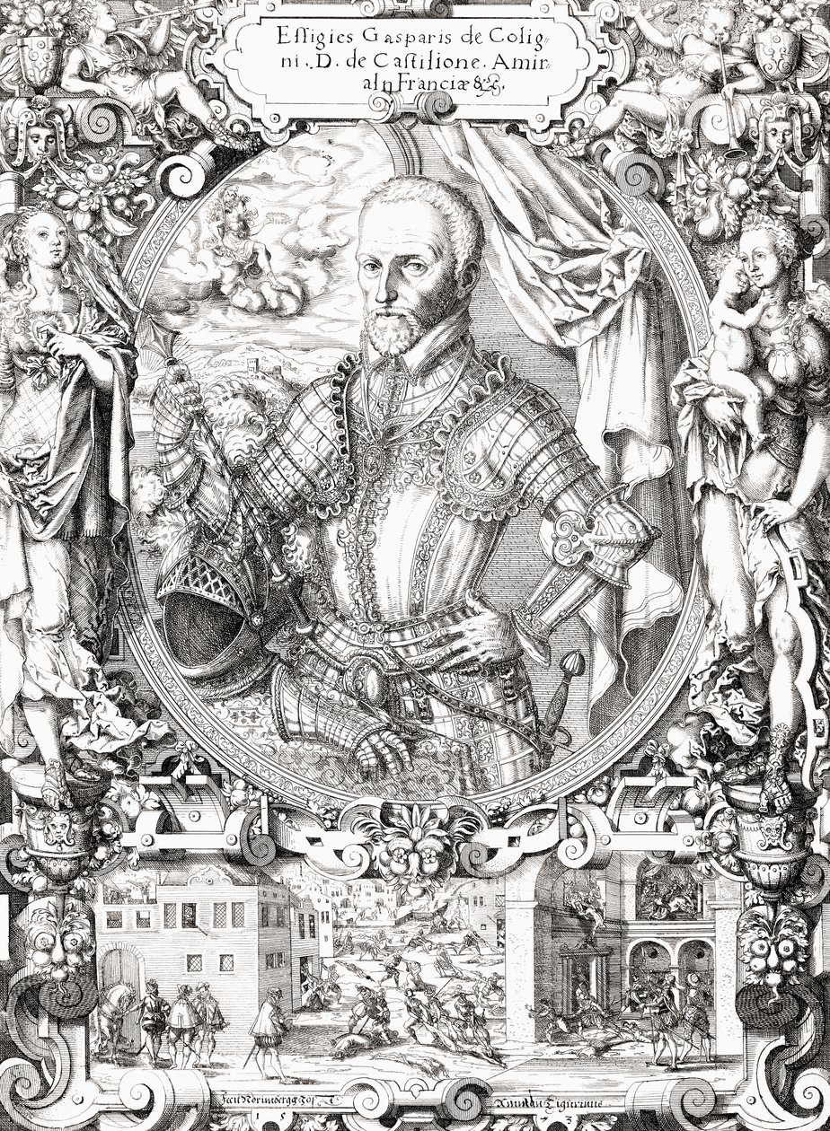 Gaspard de Coligny, lord av Châtillon, av Artist Unknown