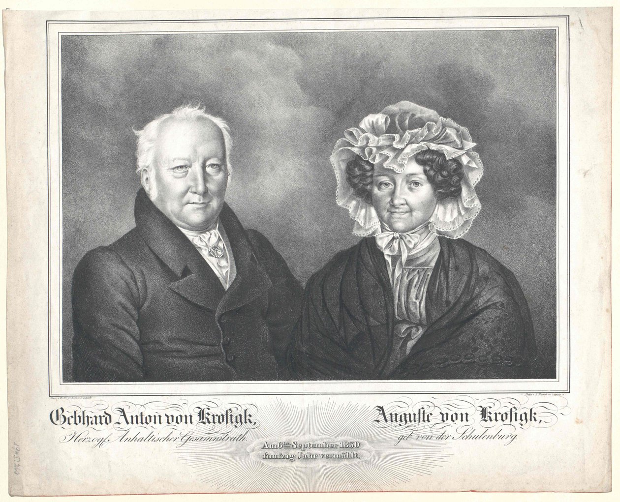 Gebhard Anton von Krosigk av Artist Unknown