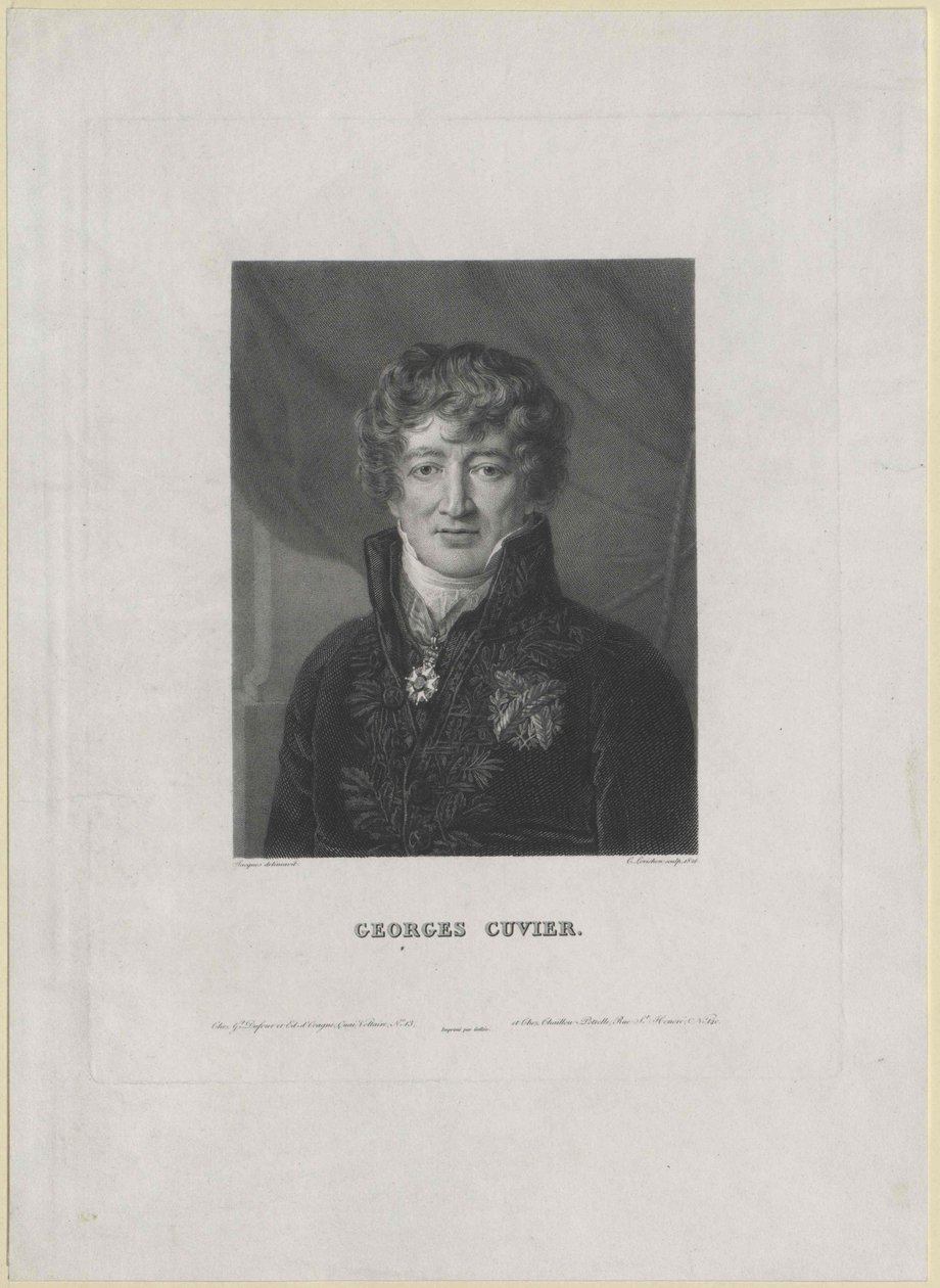 Georg Cuvier (tryck) av Artist Unknown