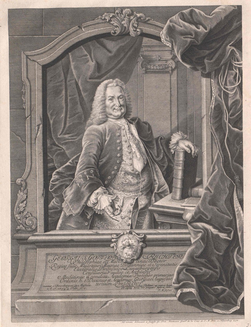 Georg Gottlob Richter av Artist Unknown