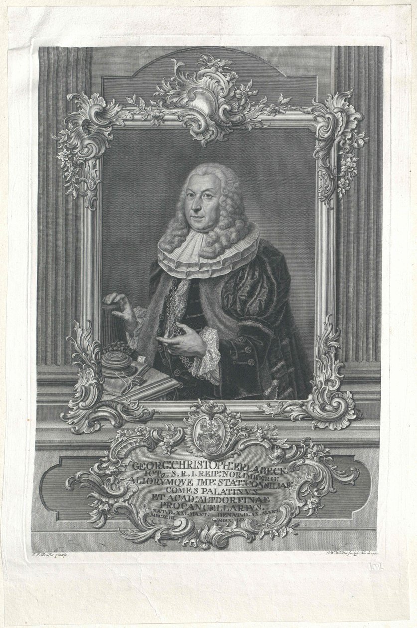George Christoph Erlabeck av Artist Unknown