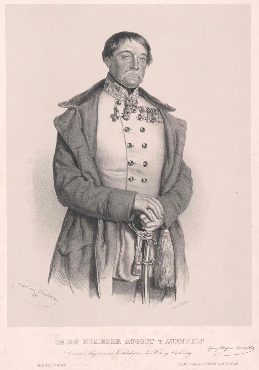 George baron August von Auenfels av Artist Unknown