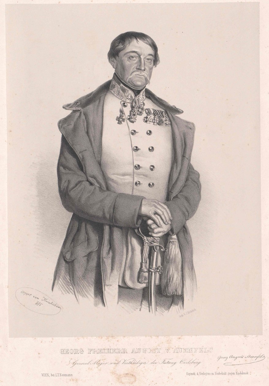 George baron August von Auenfels av Artist Unknown