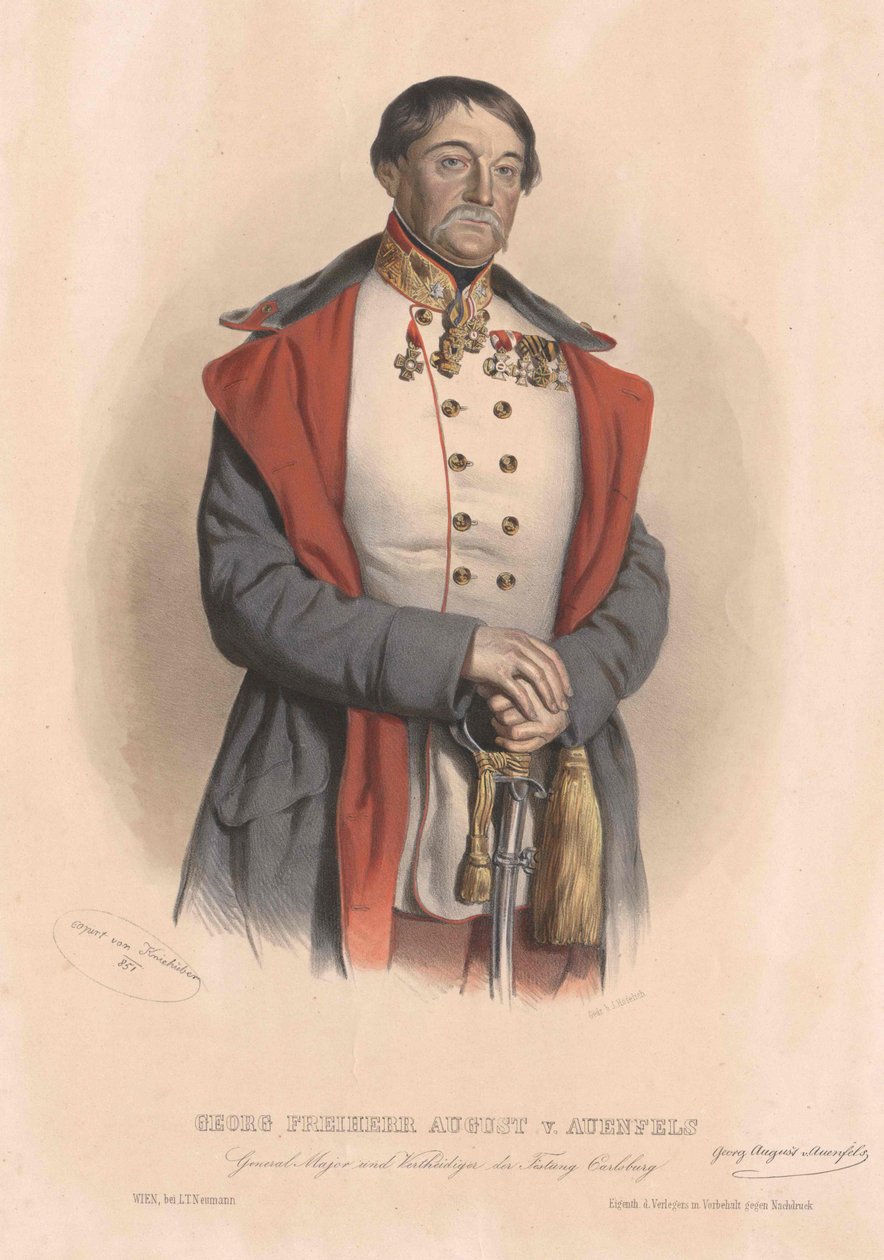 George baron August von Auenfels av Artist Unknown