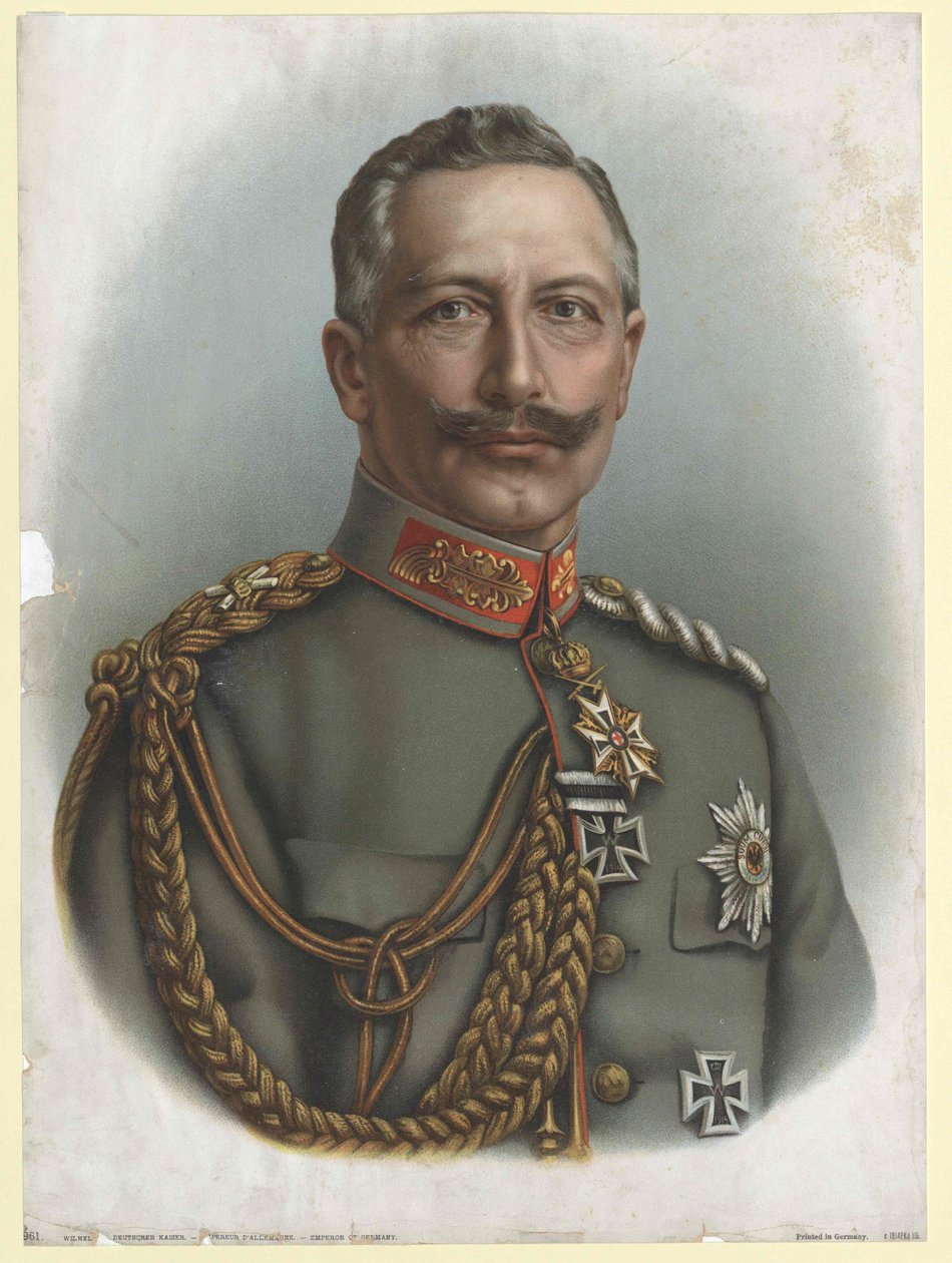 Tysk kejsare och kung av Preussen Vilhelm II av Artist Unknown
