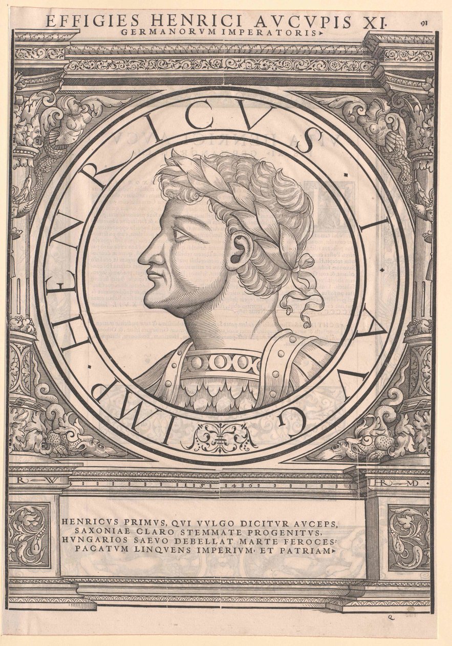 Tyske kungen Henrik I av Artist Unknown