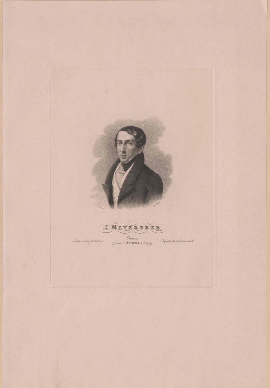 Giacomo Meyerbeer (tryck) av Artist Unknown