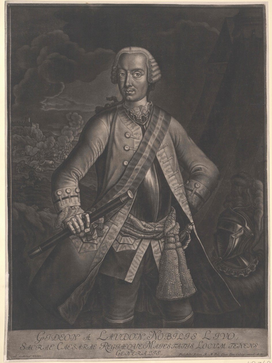 Gideon Ernst baron Loudon av Artist Unknown