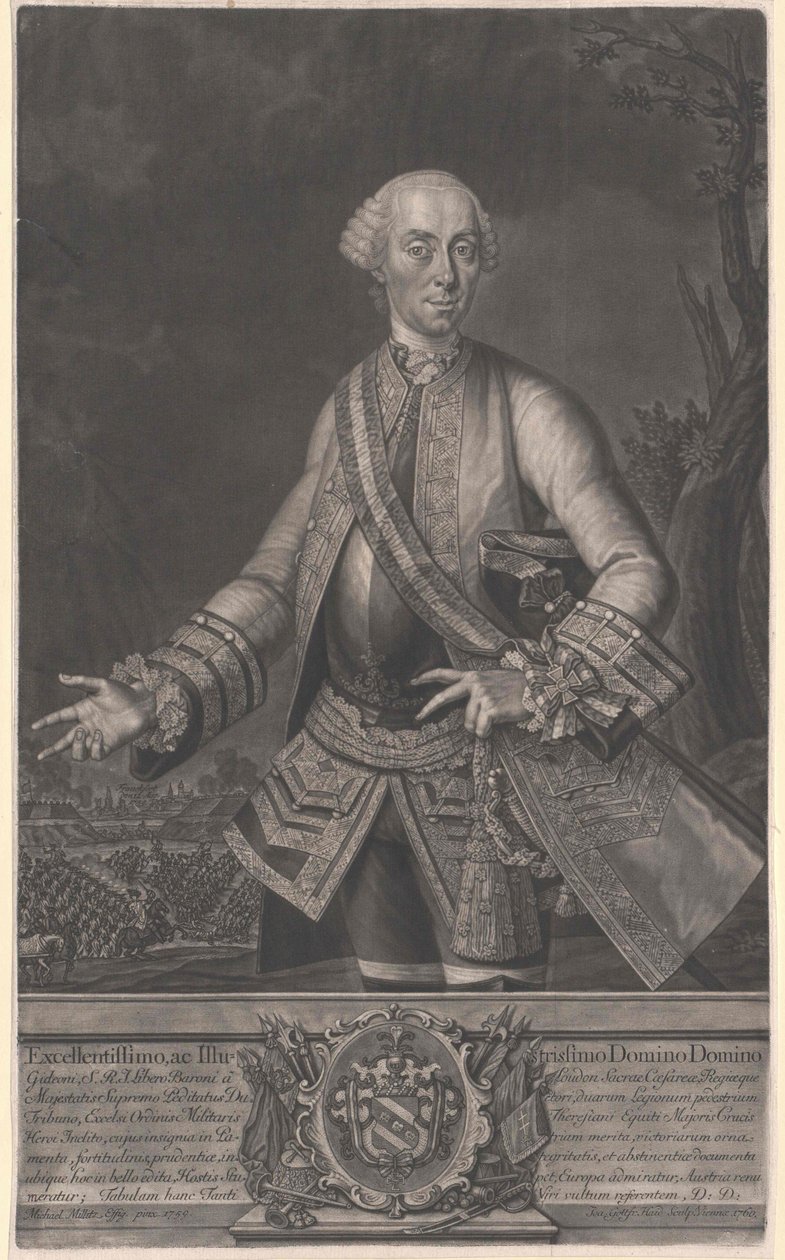 Gideon Ernst baron Loudon av Artist Unknown