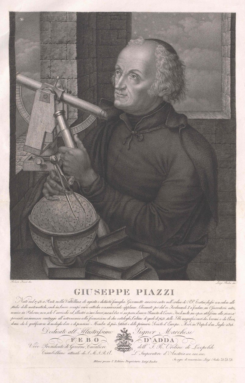 Giuseppe Piazzi av Artist Unknown