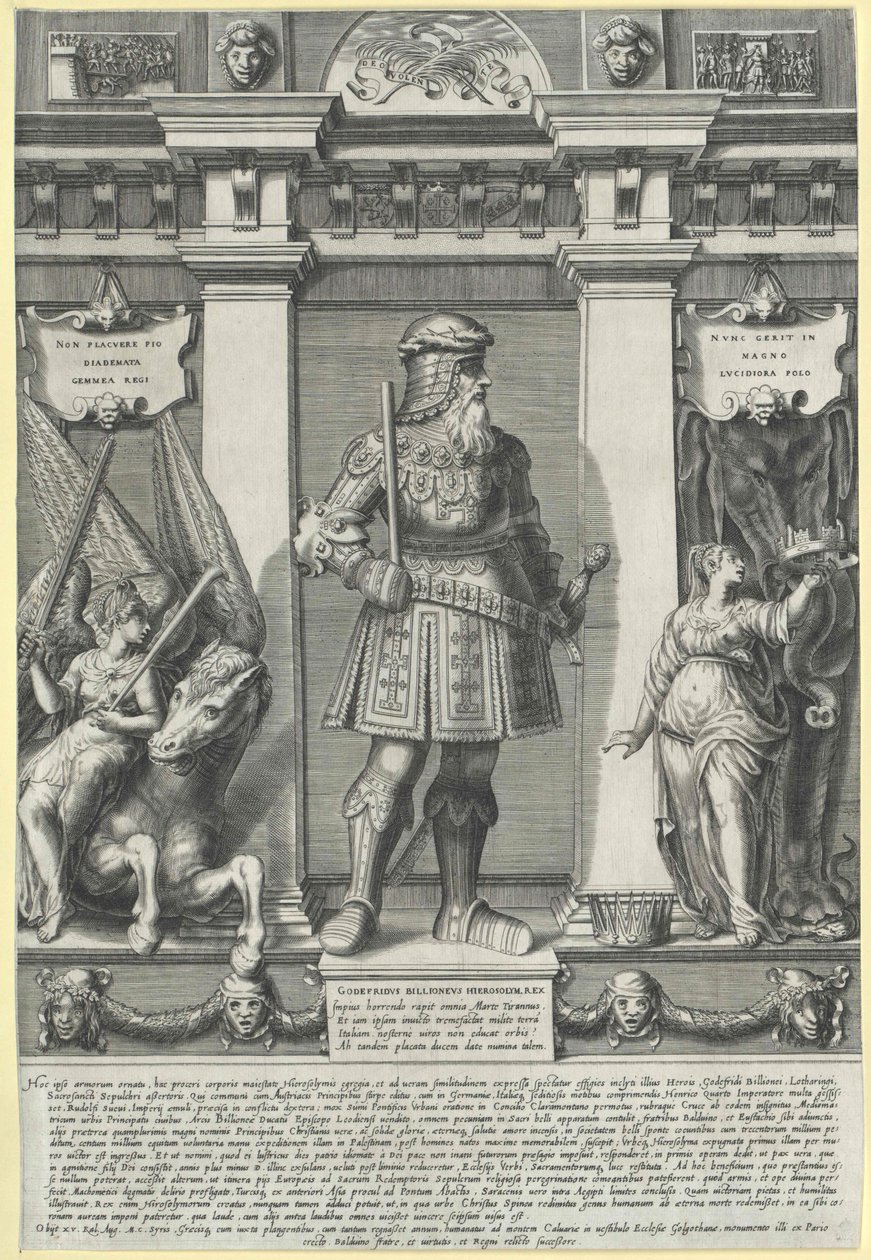 Gottfried av buljong, av Artist Unknown
