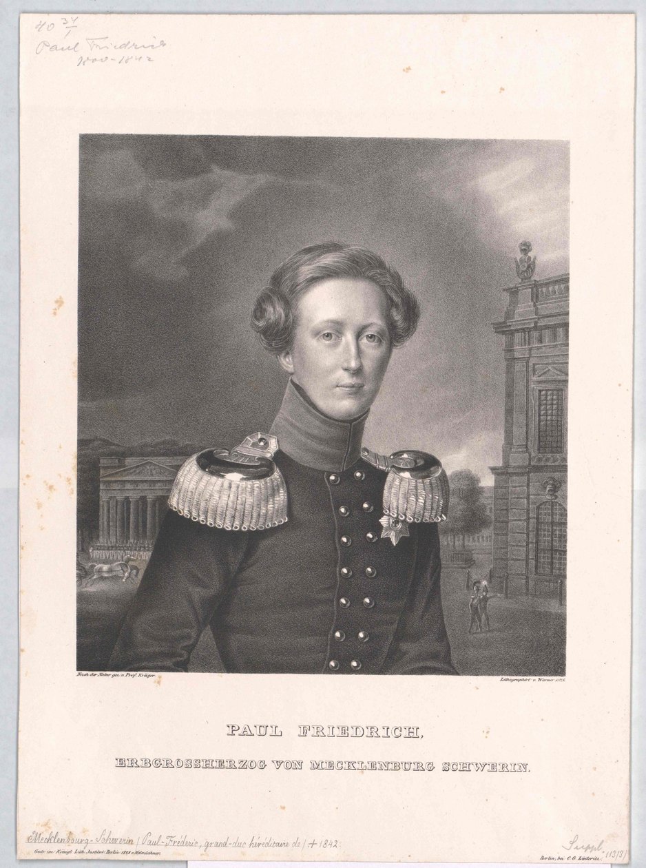 Storhertig av Mecklenburg Paul Frederick av Artist Unknown