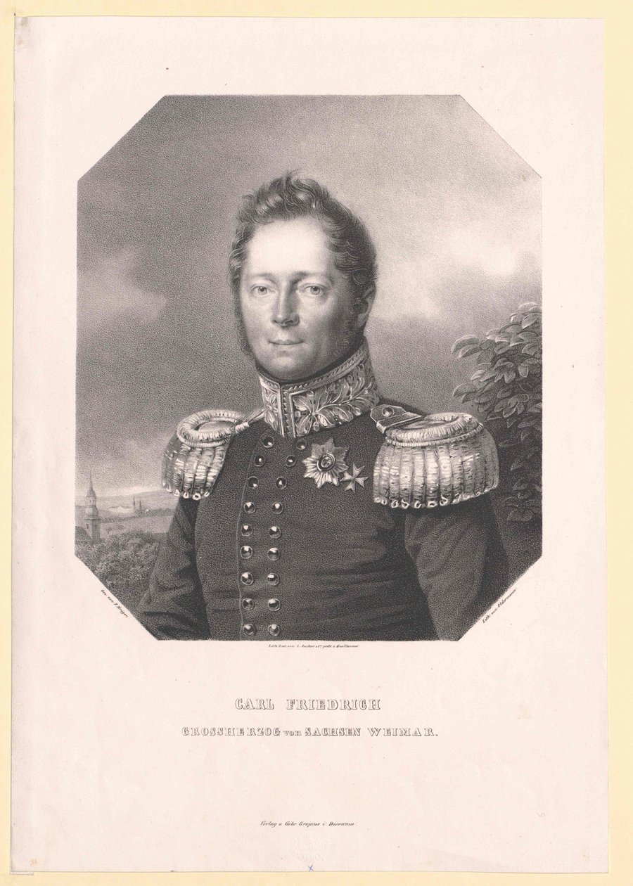 Storhertig av Sachsen-Weimar Eisenach Karl Friedrich av Artist Unknown