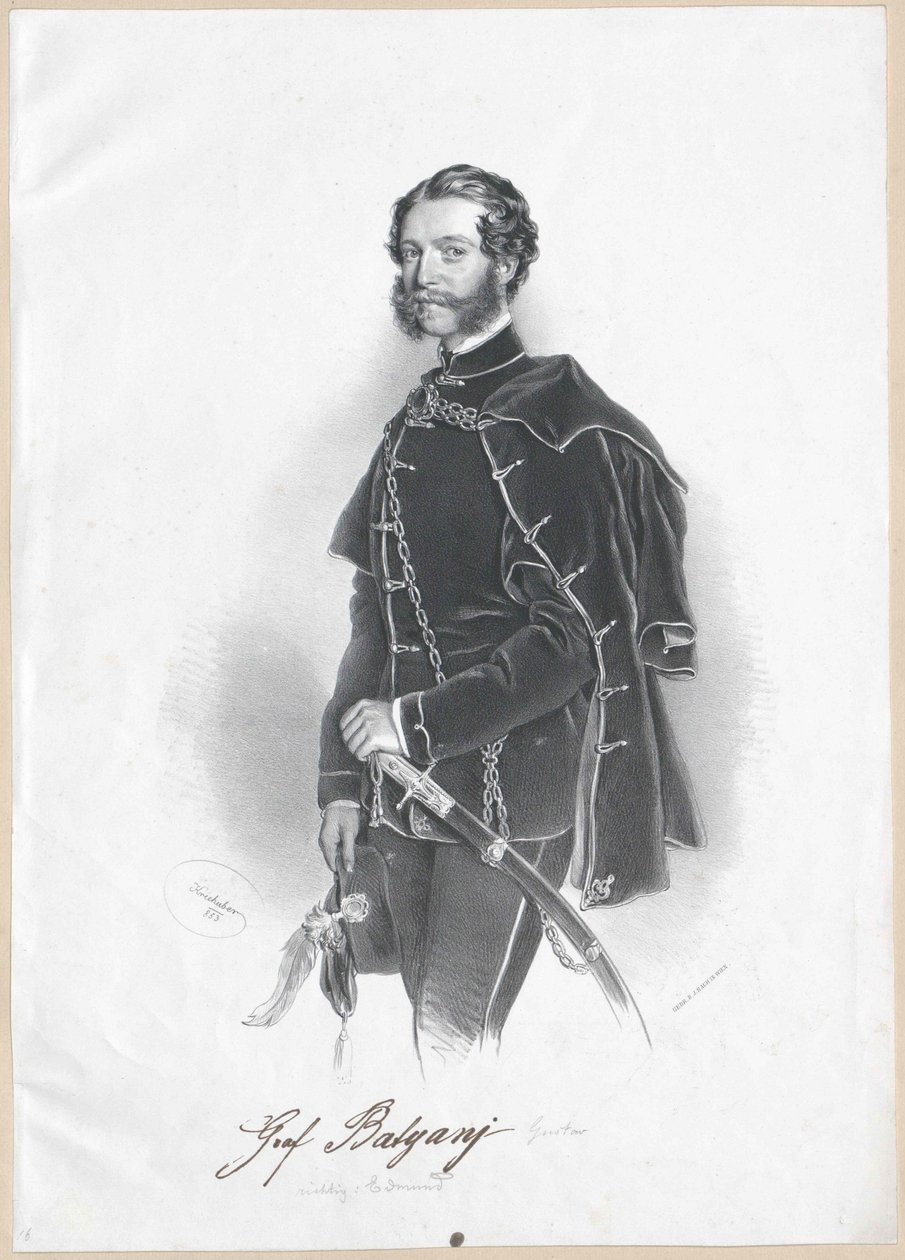 Guido Graf Batthyany från Nemet-Ujvar av Artist Unknown