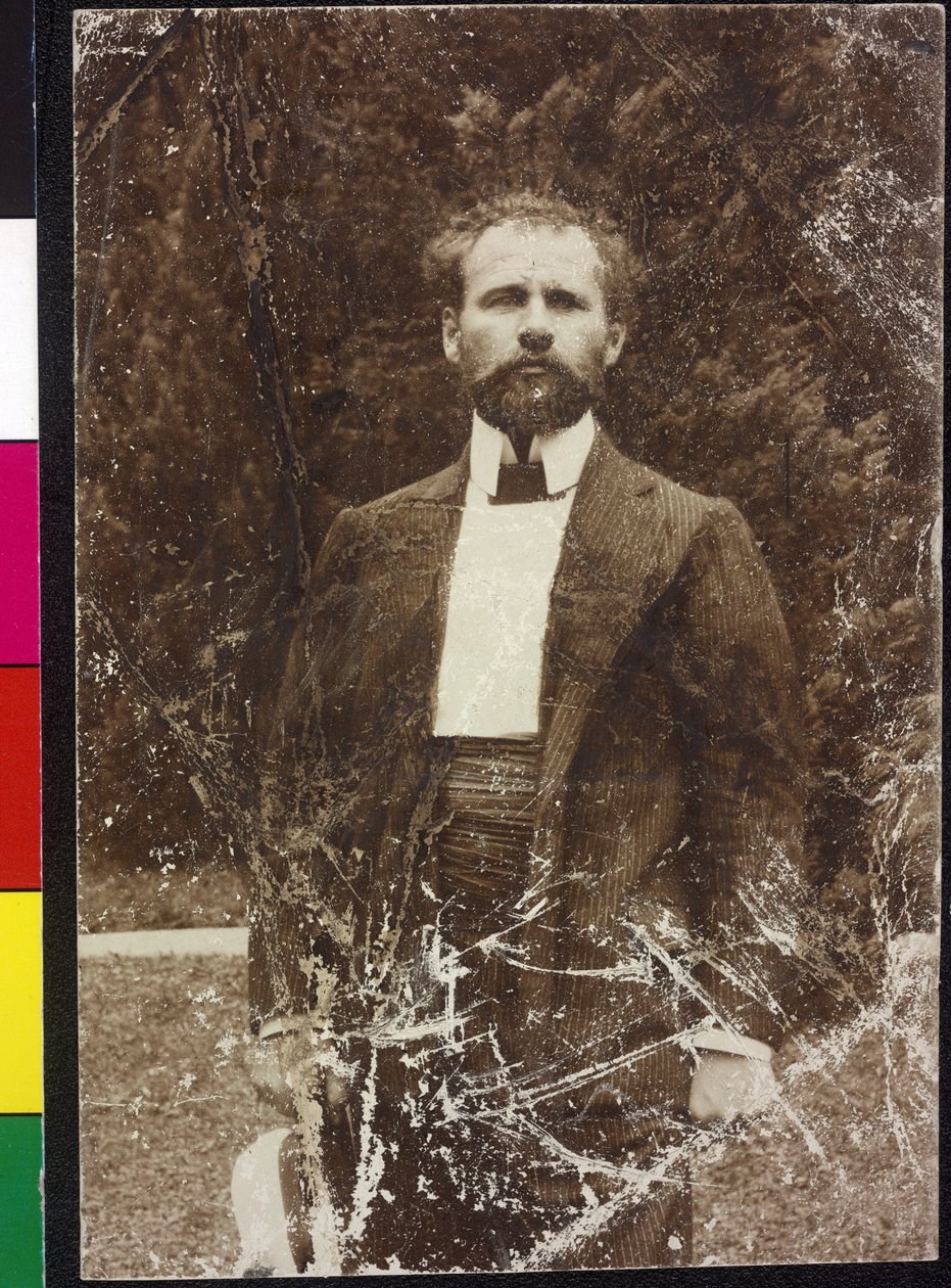 Gustav Klimt vid sjön Attersee av Artist Unknown