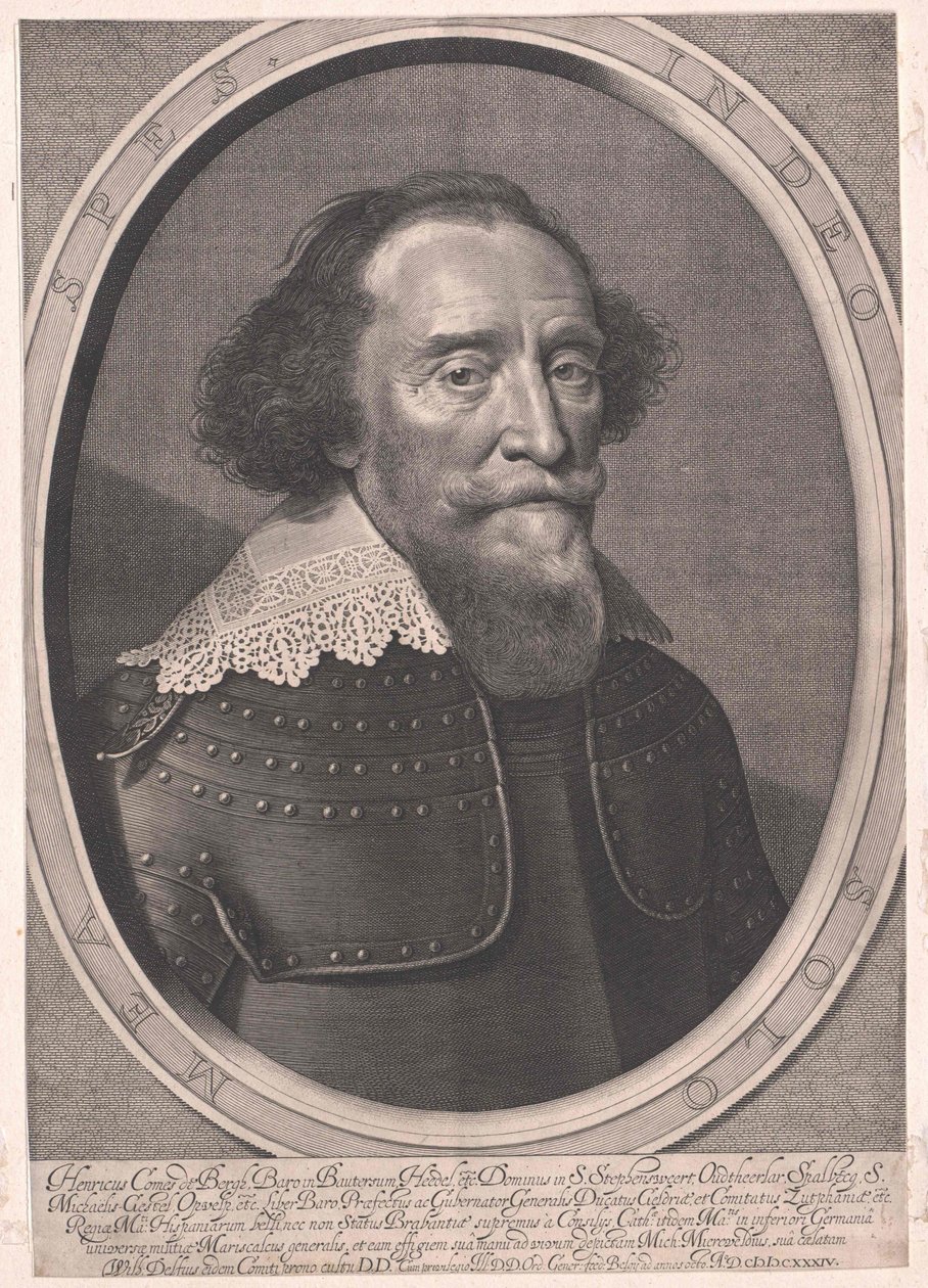 Henrik greve von dem Bergh av Artist Unknown