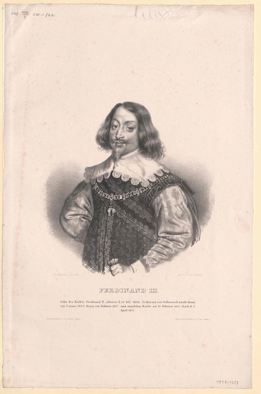 Tysk-romerska kejsaren Ferdinand III av Artist Unknown