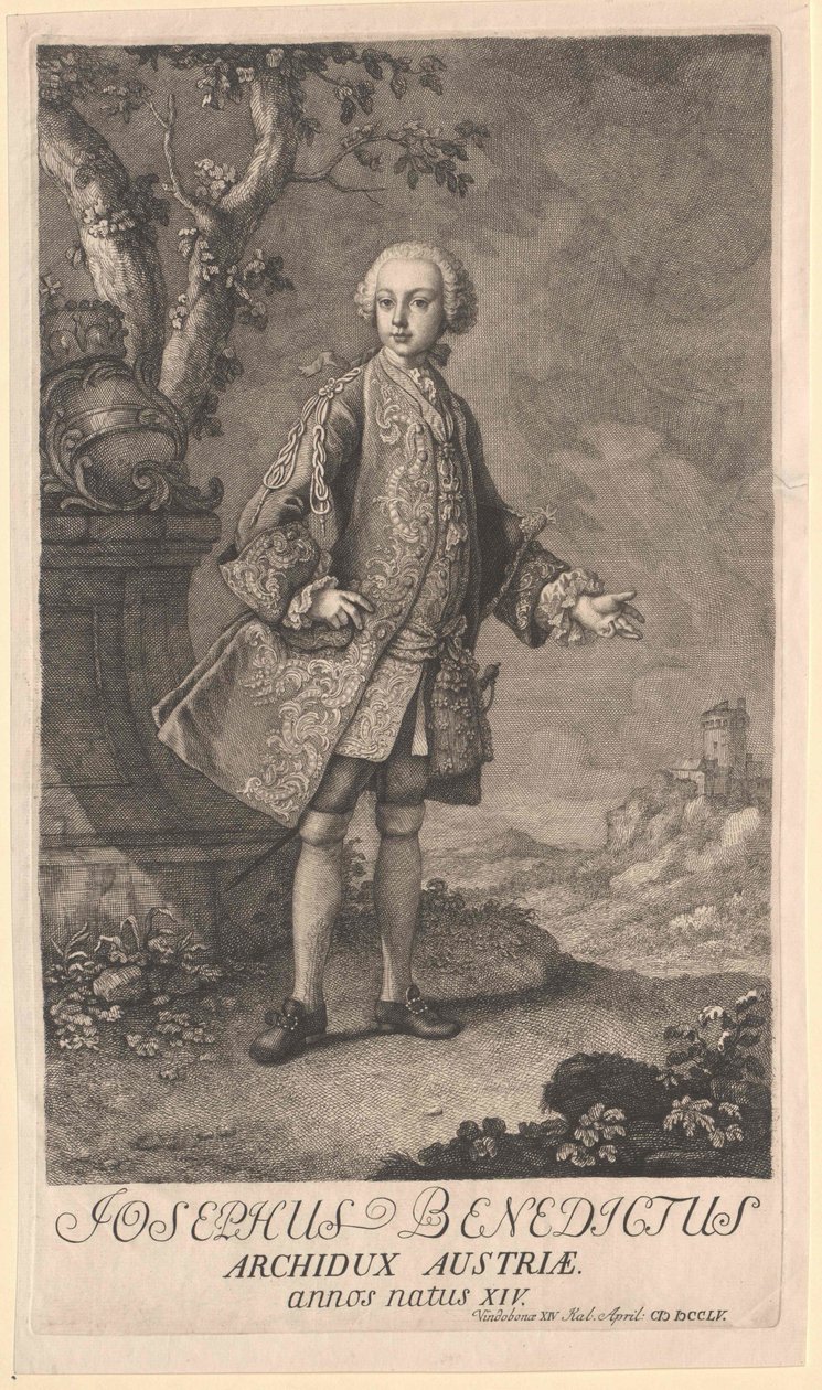 Tysk-romerska kejsaren Josef II av Artist Unknown