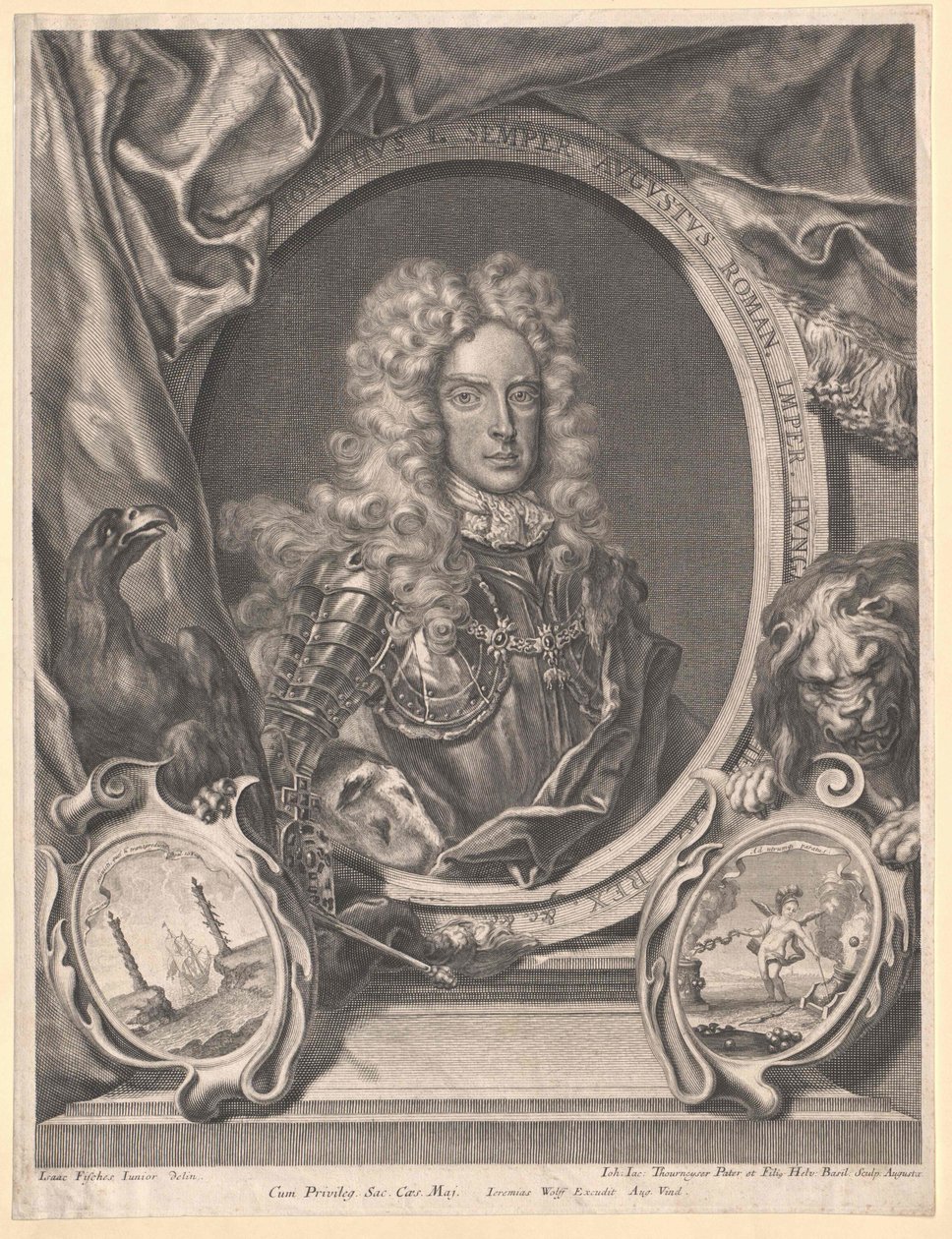 Tysk-romerska kejsaren Josef I av Artist Unknown