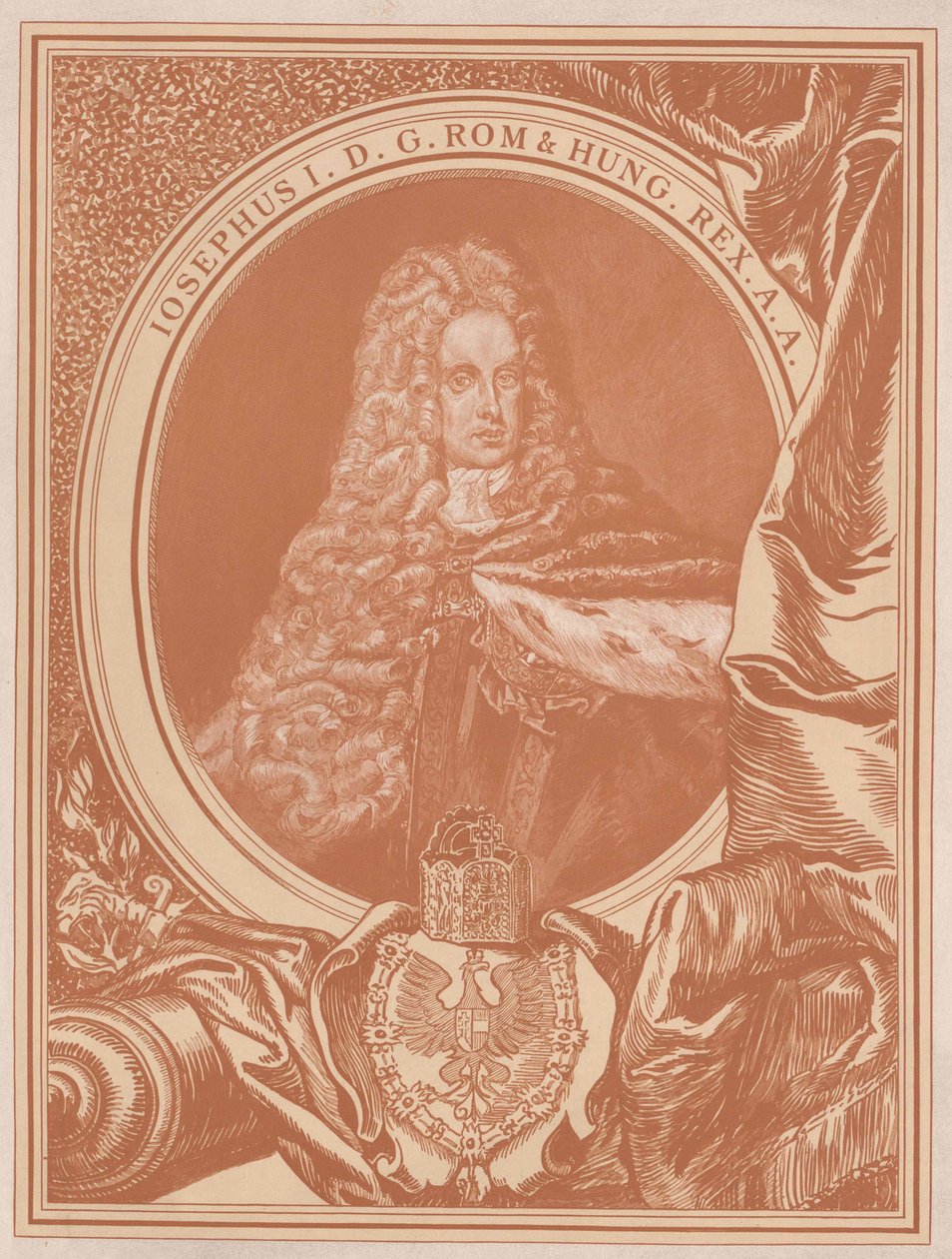 Tysk-romerska kejsaren Josef I av Artist Unknown