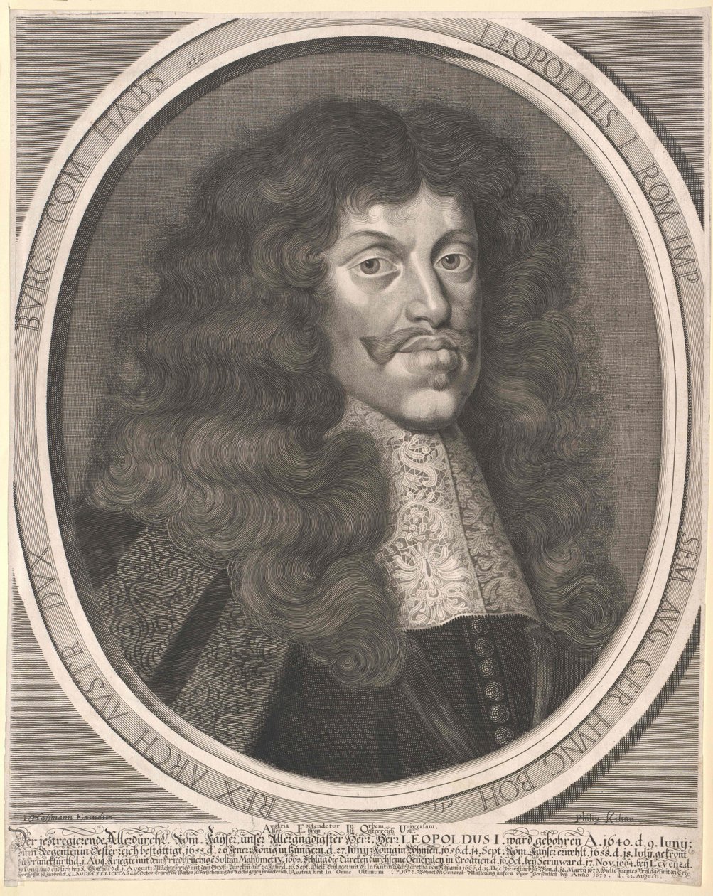 Tysk-romerska kejsaren Leopold I av Artist Unknown