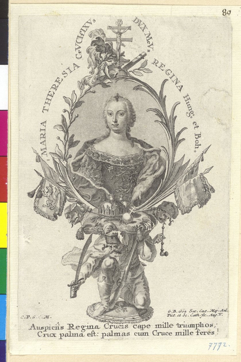 Heliga romerska kejsarinnan Maria Theresia av Artist Unknown