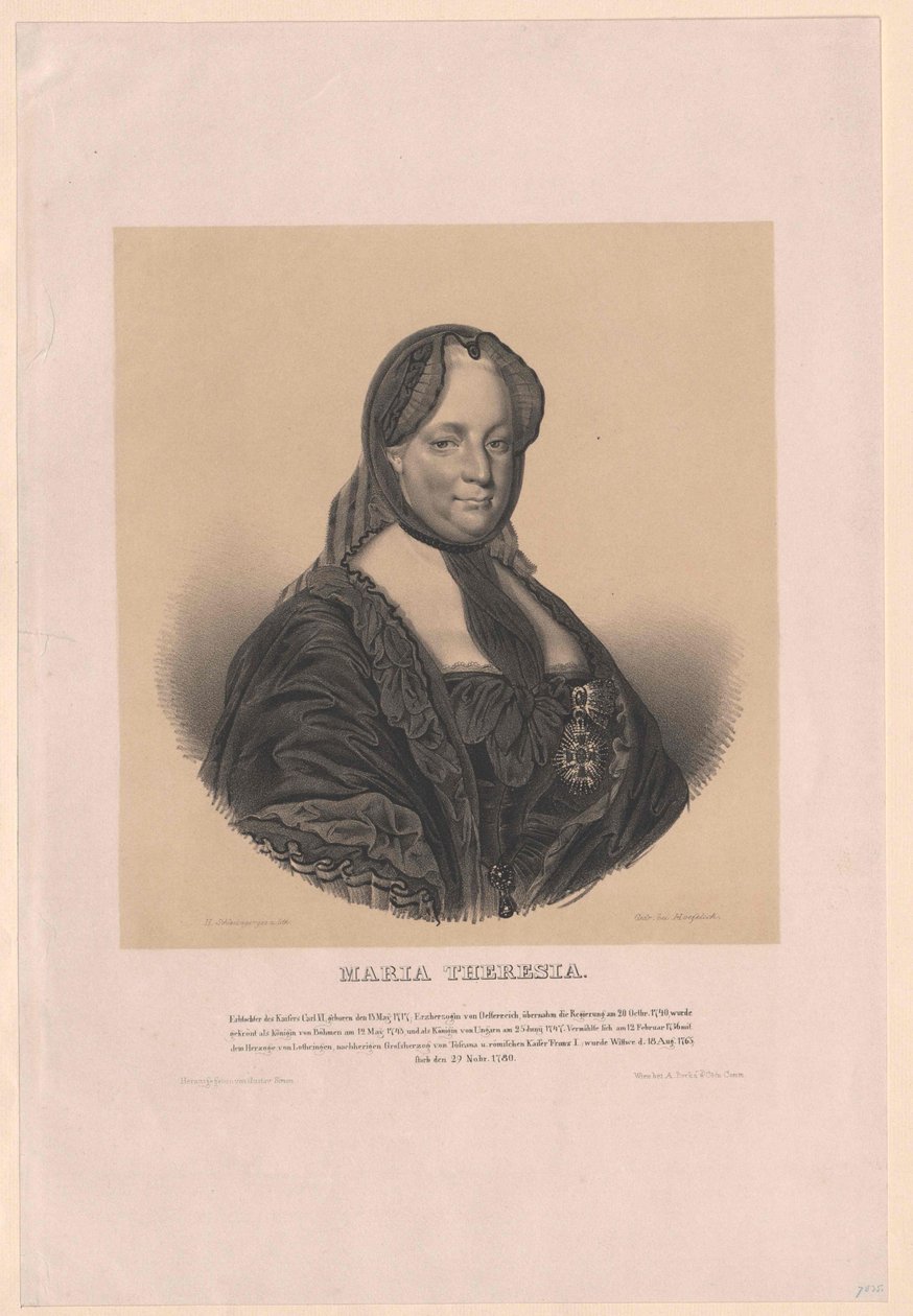 Heliga romerska kejsarinnan Maria Theresia av Artist Unknown