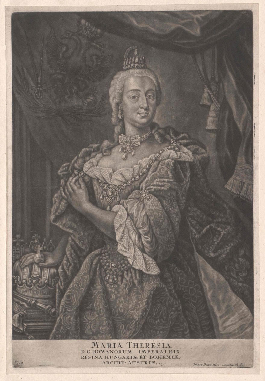 Heliga romerska kejsarinnan Maria Theresia av Artist Unknown