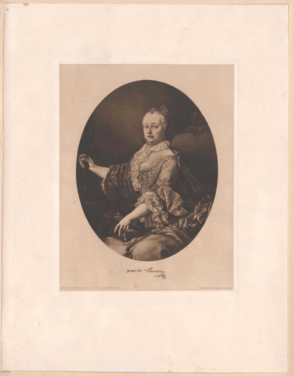 Heliga romerska kejsarinnan Maria Theresia av Artist Unknown