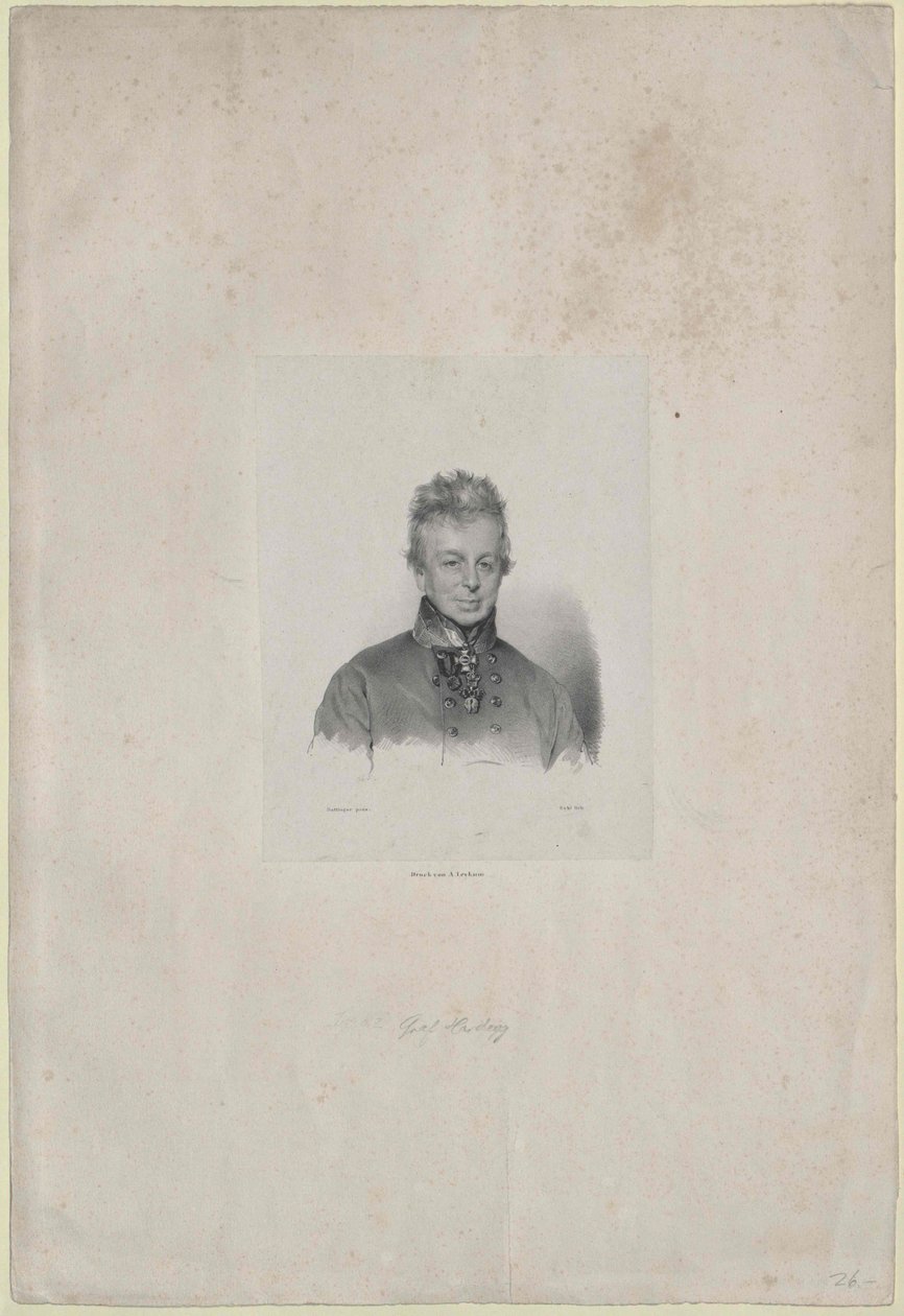 Ignaz greve Hardegg-Glatz av Artist Unknown