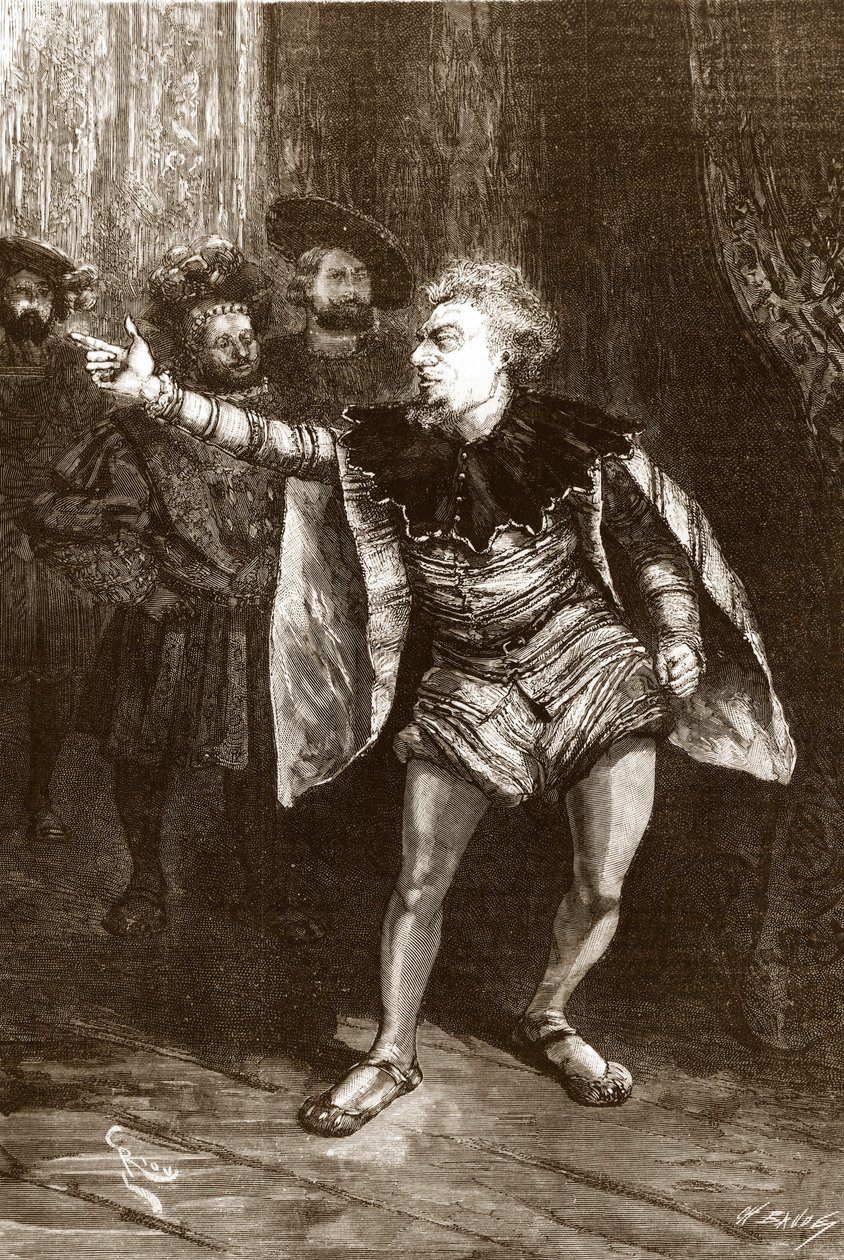 Illustration till pjäsen "Le Roi s