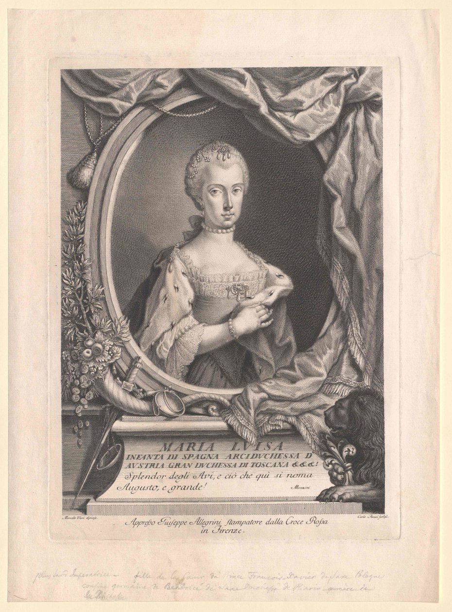 Infanta av Spanien Maria Luisa av Artist Unknown