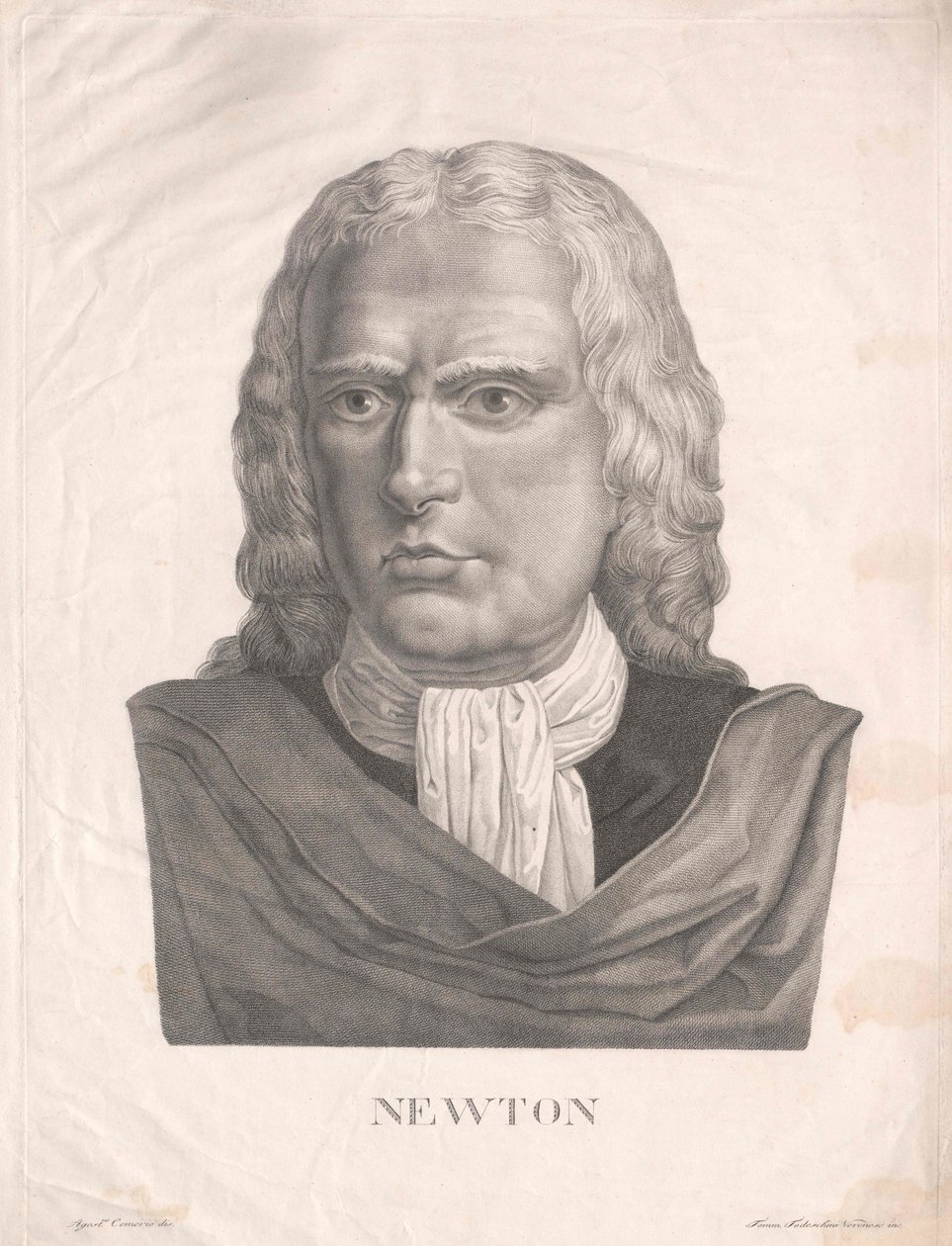 Isaac Newton (tryck) av Artist Unknown