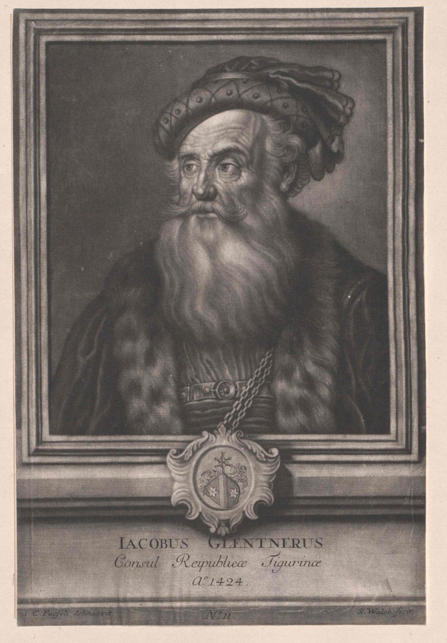 Jakob Glentner (tryck) av Artist Unknown