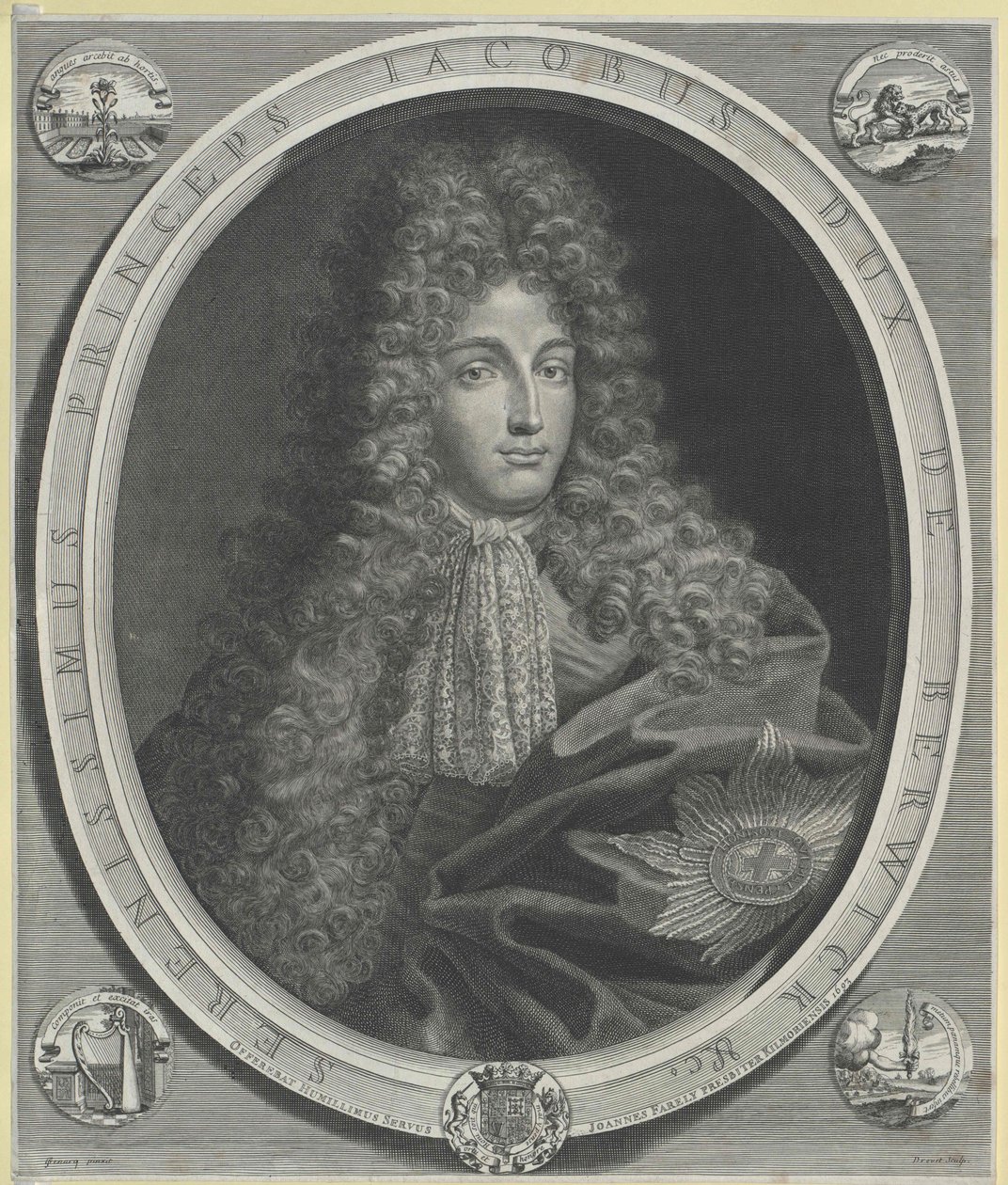 James hertig av Berwick Fitzjames (tryck) av Artist Unknown