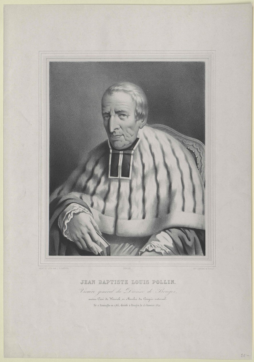 Jean Baptiste Louis Pollin av Artist Unknown