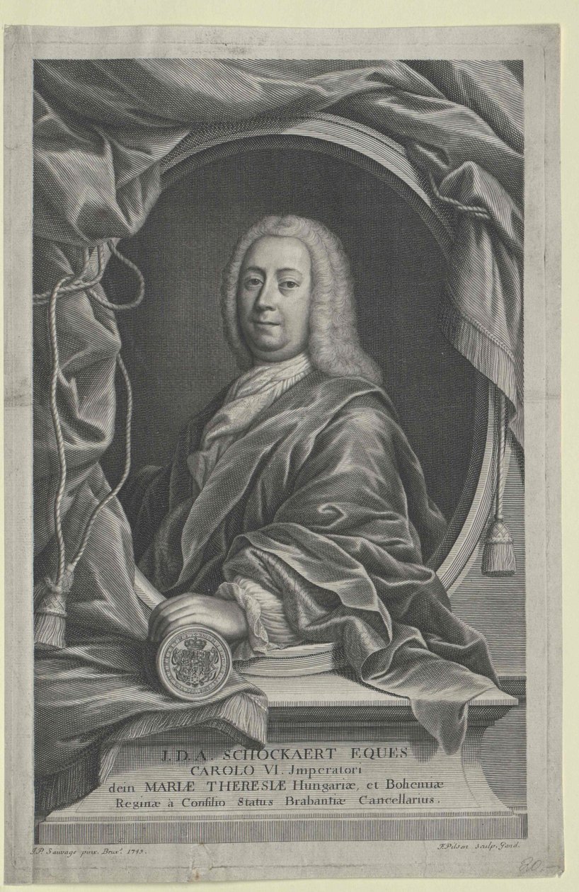 Jean Daniel Antoine Comte de Thirimont Scockart (tryck) av Artist Unknown