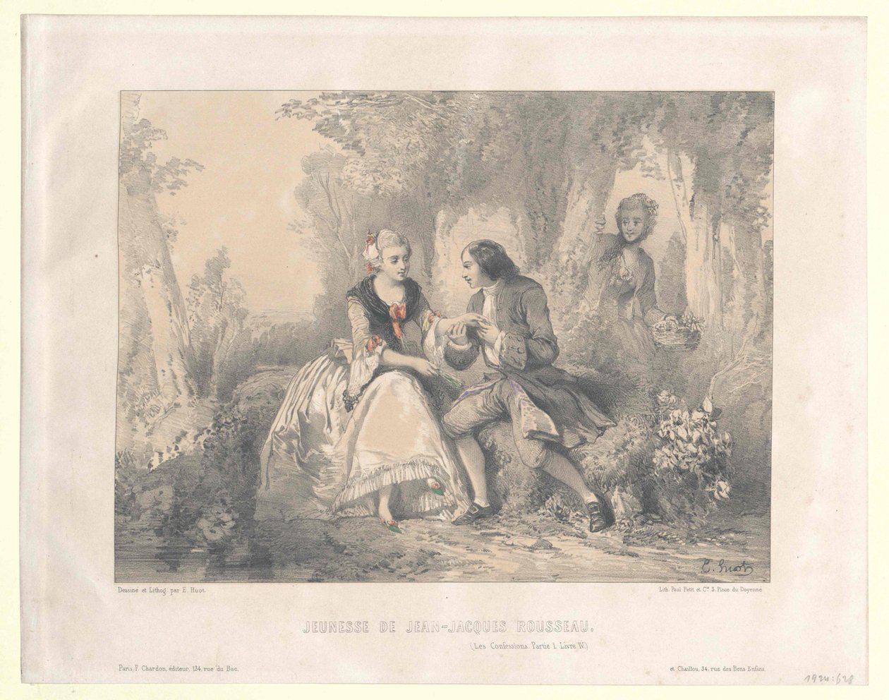 Jean Jacques Rousseau av Artist Unknown
