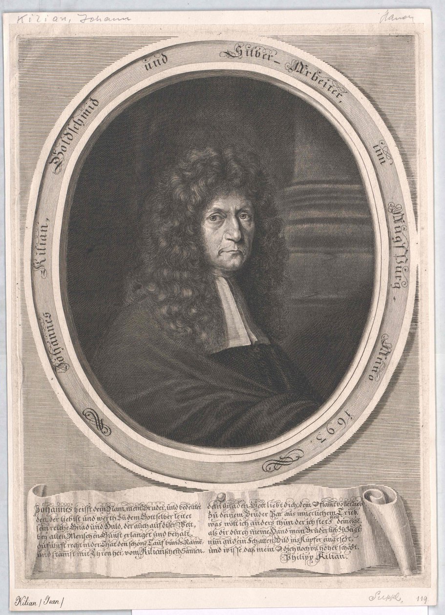 Johann Baptist Kilian av Artist Unknown