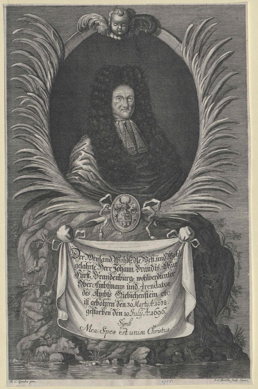 Johann Brandis (tryck) av Artist Unknown
