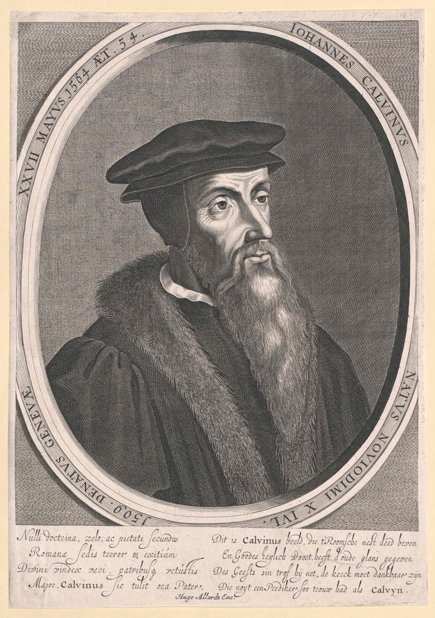 Johannes Calvin av Artist Unknown