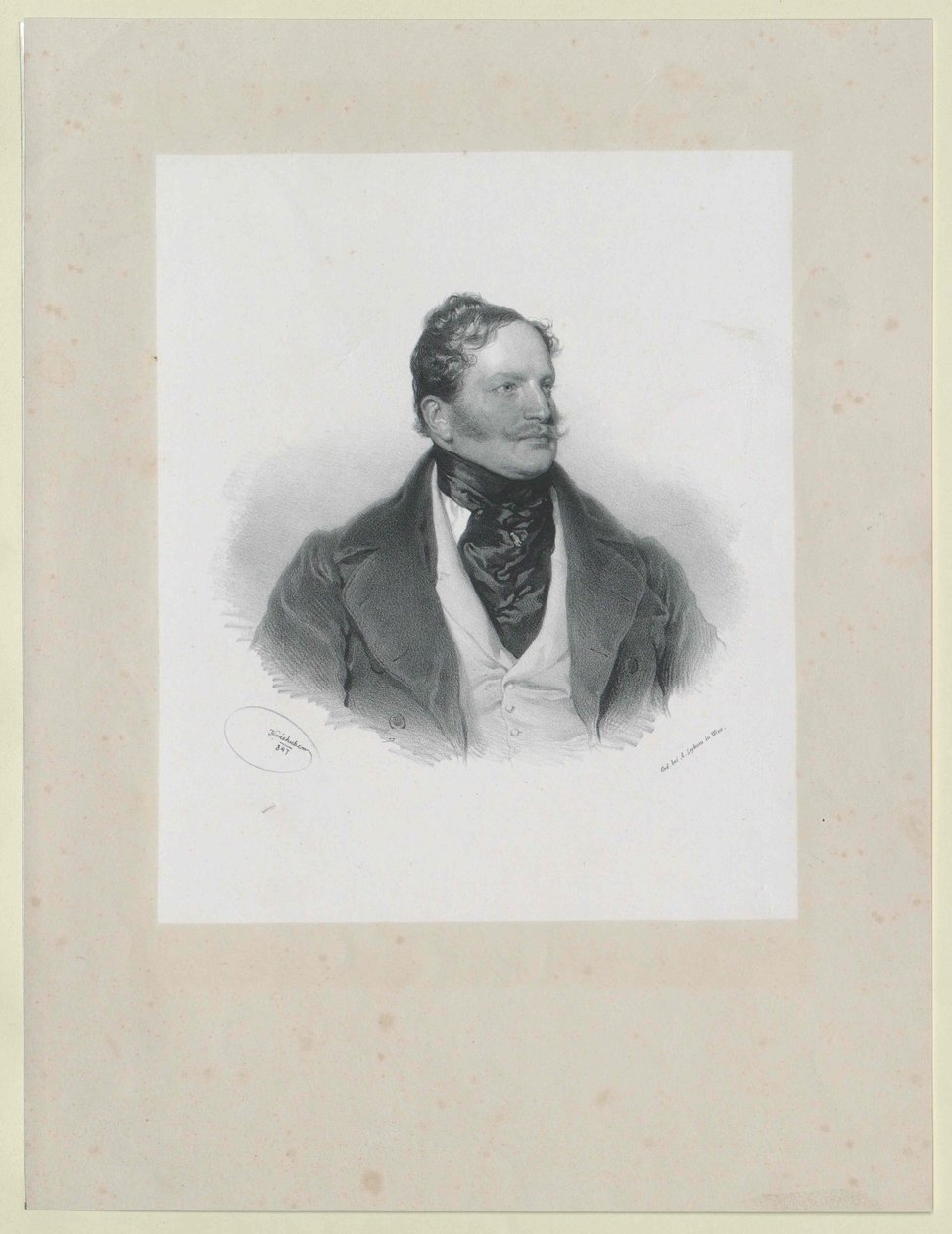 Johann Franz greve Hardegg (tryck) av Artist Unknown