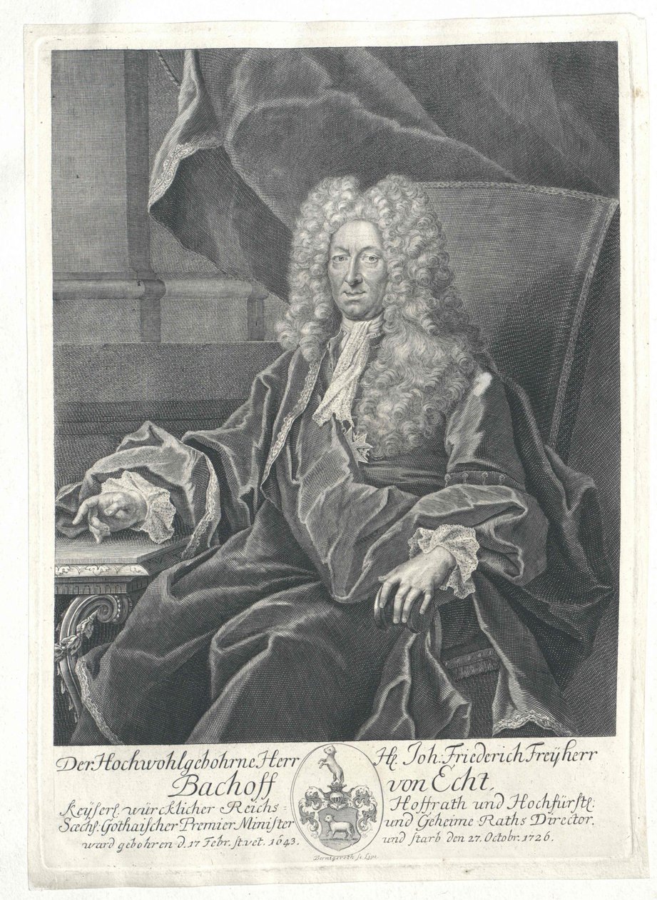 Johann Frederick baron Bachoff av verklighetstrogen av Artist Unknown