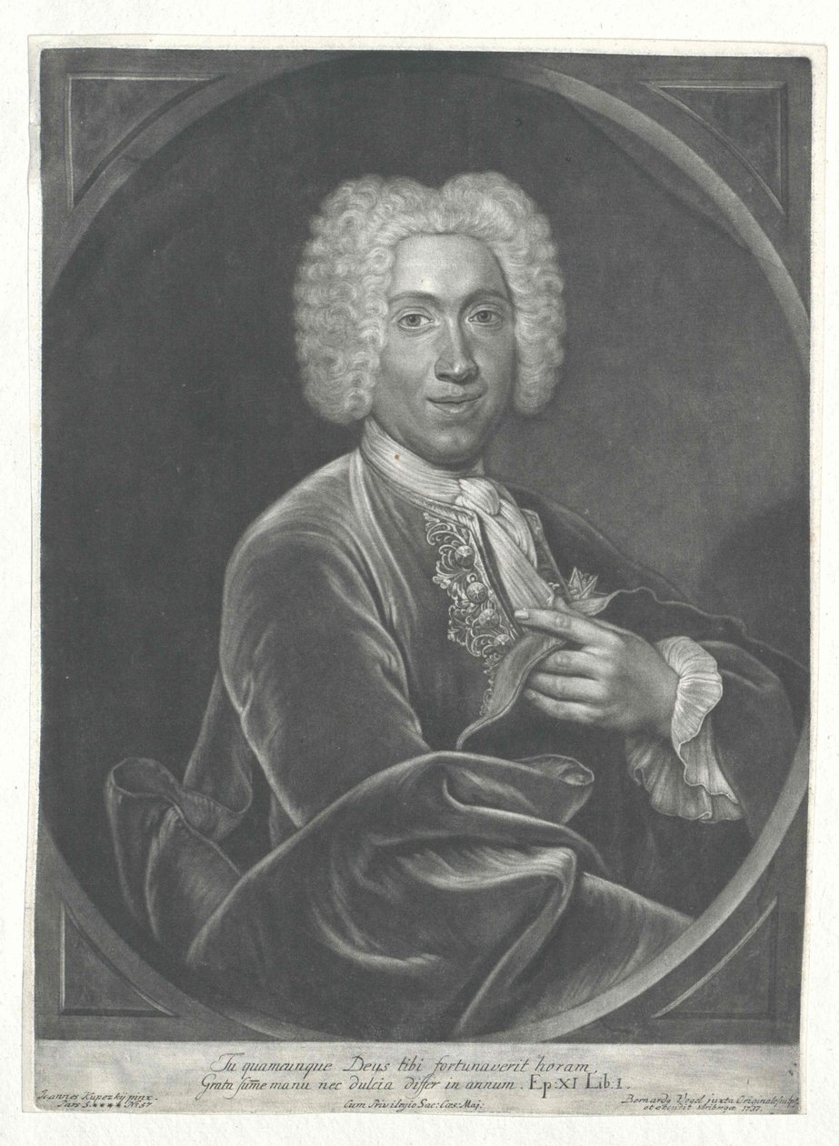 Johann Frederick baron Bachoff av verklighetstrogen av Artist Unknown