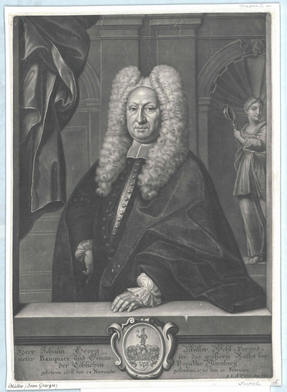 Johann Georg Mueller av Artist Unknown