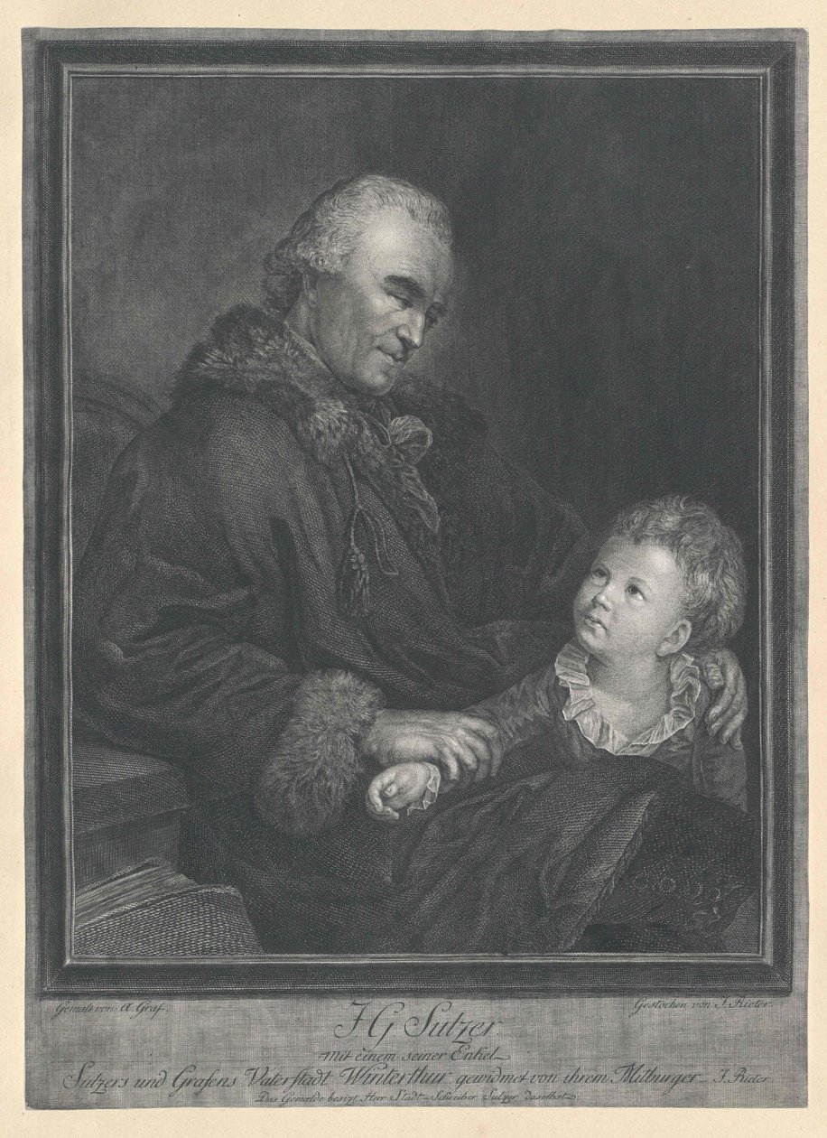 Johann Georg Sulzer av Artist Unknown