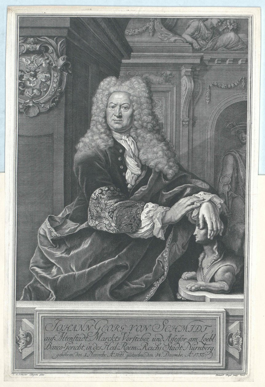 Johann Georg von Schmidt om Altenstadt av Artist Unknown