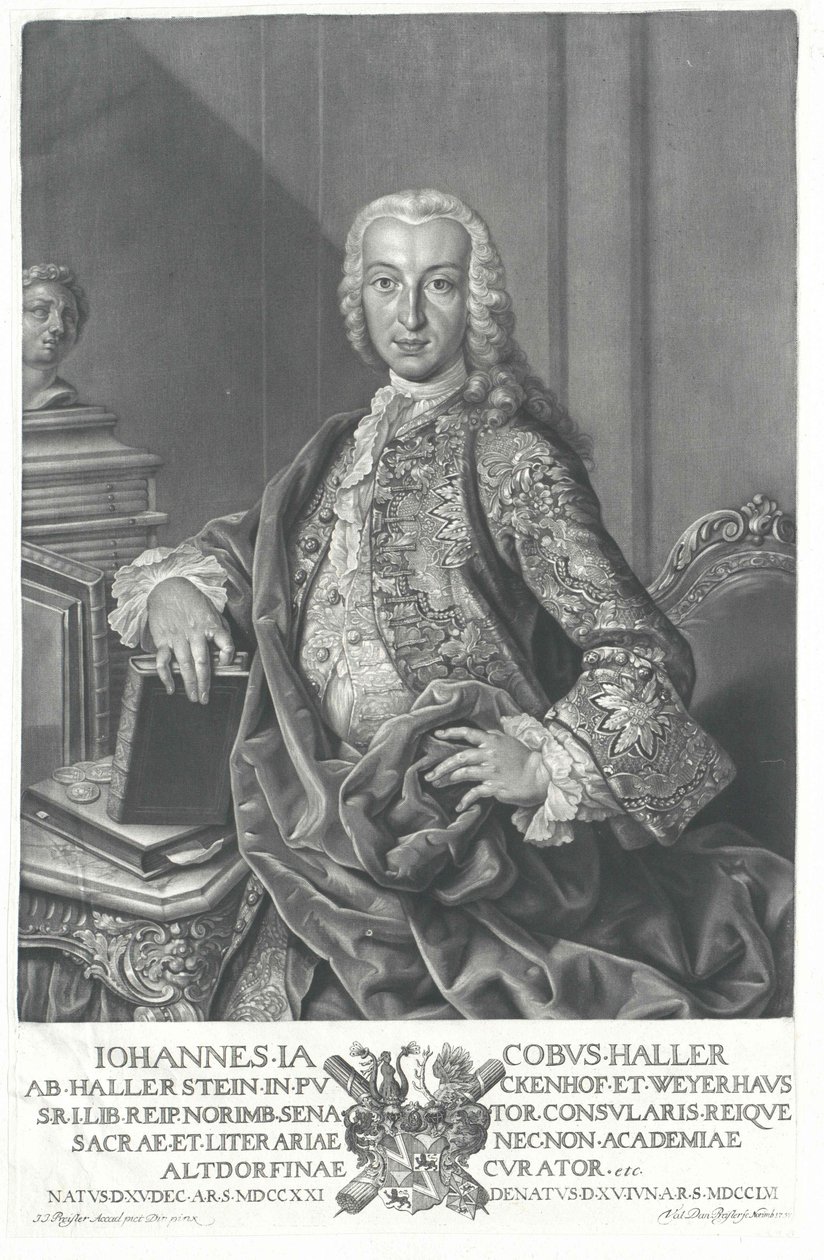 Johann Jacob Haller von Hallerstein av Artist Unknown