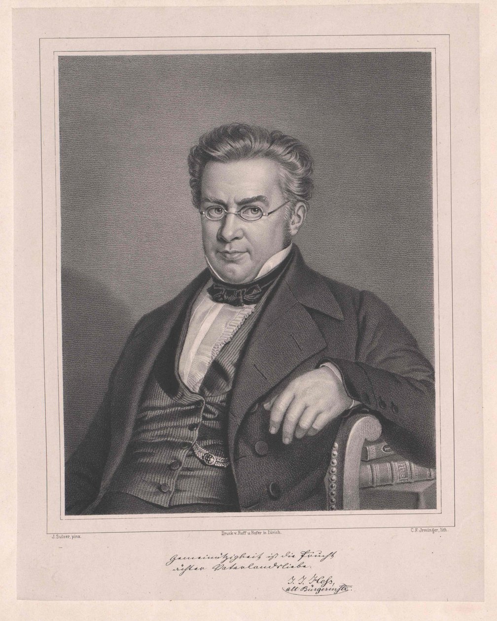Johann Jakob Hess av Artist Unknown